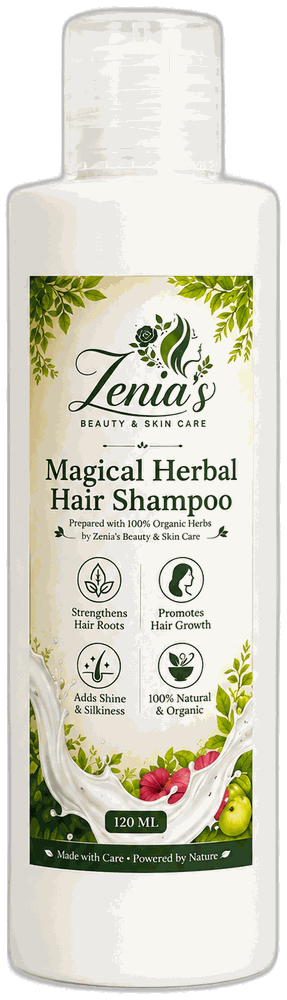 Zenia's Magical Herbal Hair Shampoo bottle, 200 ml